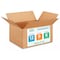 Idl Packaging 12 in x 9 in x 6 in Shipping Box, Kraft, Corrugate, Single Wall, 200#, 10 PK B-1296-10 - alternate 1